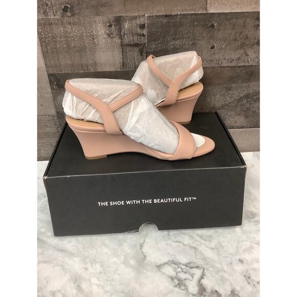 Naturalizer Women's 6M Mauve Bristol Wedge Heel Ankle Strap Sandals Party LB7-16 - Picture 4 of 10